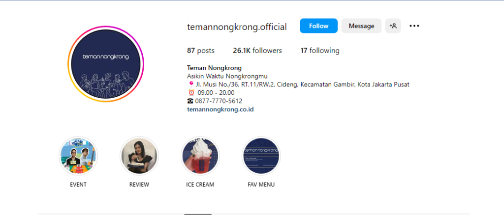 Teman nongkrong official